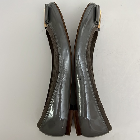 Kate Spade Tock Bow Ballet Flats in Lite Grey Patent Leather Women’s Size 7.5 - Picture 11 of 16